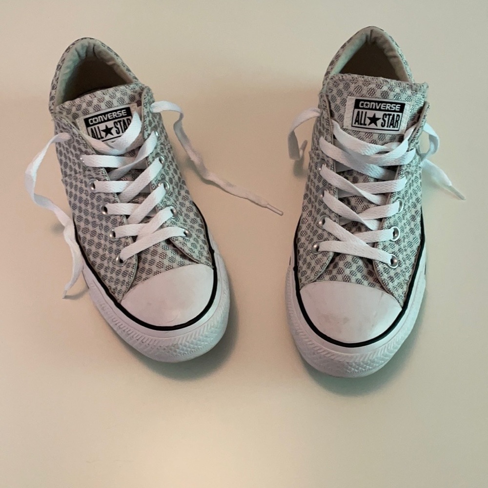 Converse Grey and White Low Top All Star